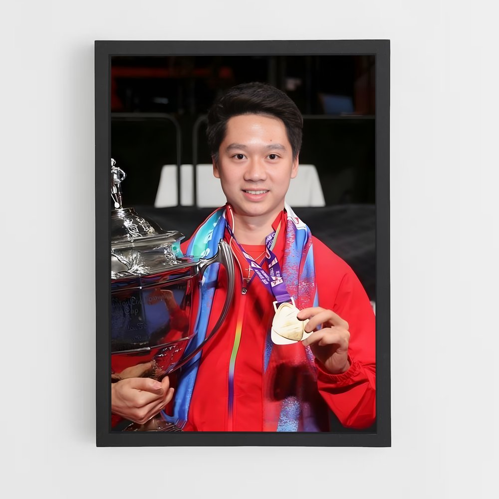 Poster Champion de la Passion – affiche Badminton (vue 2)